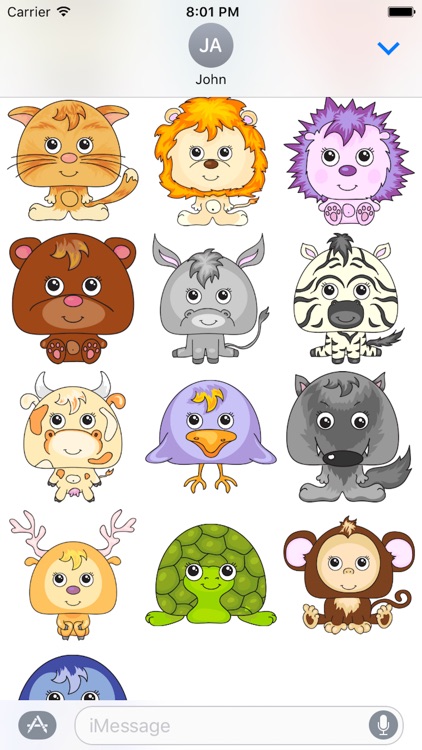 Animal Funny Sticker Pack 02
