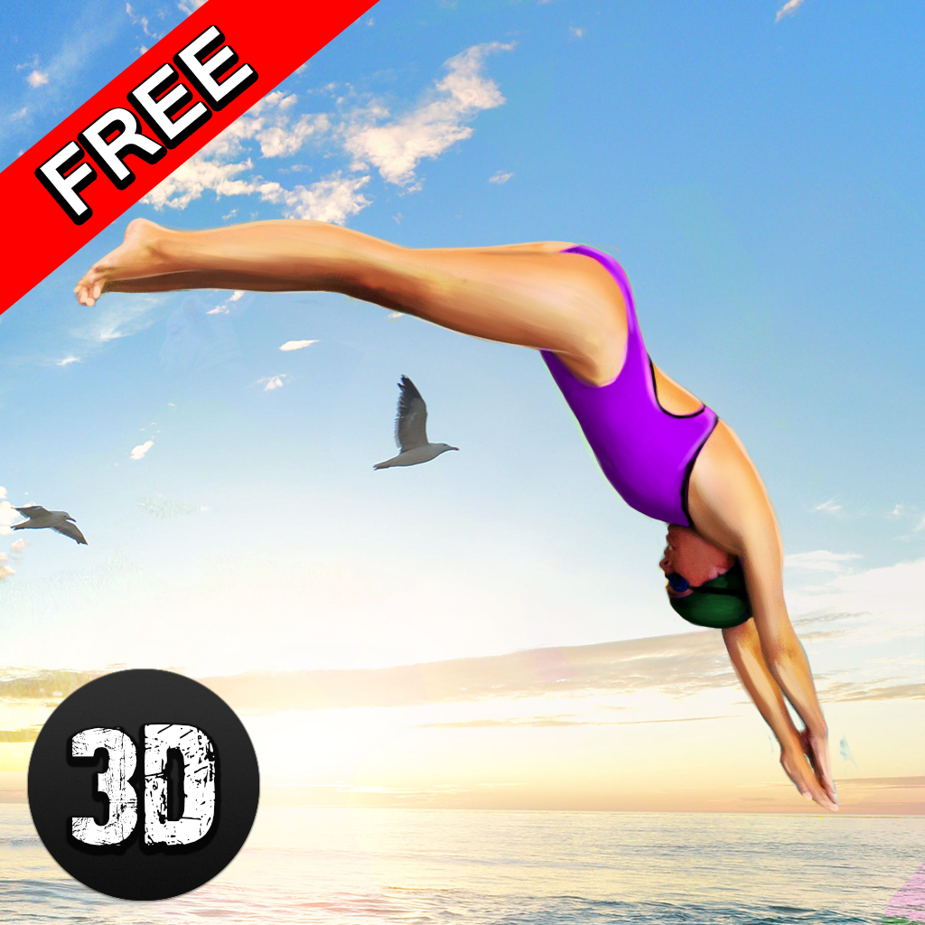 Get Swimming Pool Cliff Flip Diving Simulator 3D for iOS, iPhone, iPad Aso Report