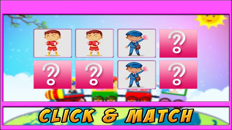 Professions Match for Toddlers