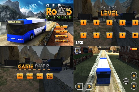 Off Road Resort Bus Hill Climb 3D - Real bus parking and driving simulation game screenshot 3