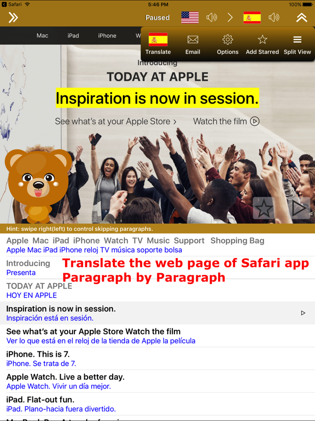 ‎Translate for Safari Screenshot