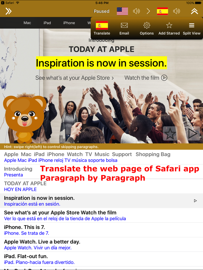 Translate for Safari
