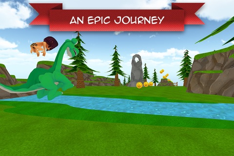 Dinosaur Arlo and Troglodyte Boy - Free Cartoon Adventure Game for kids screenshot 2