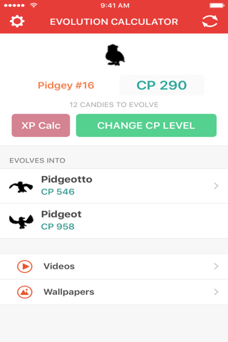 Evolution Calculator for Pokemon GO - XP & CP screenshot 2