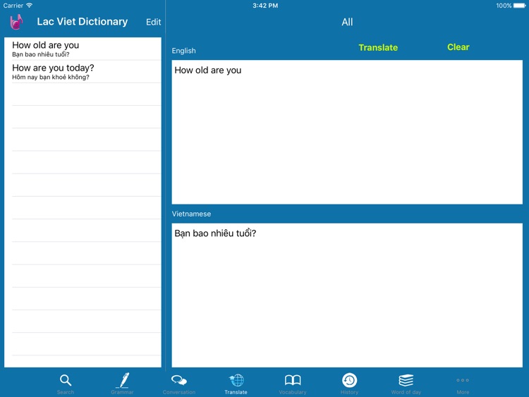 Lac Viet Dictionary for iPad screenshot-4
