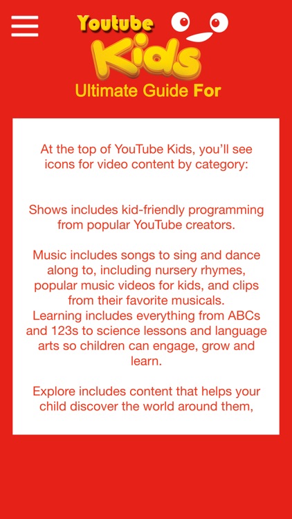 Ultimate Guide For YouTube Kids screenshot-3