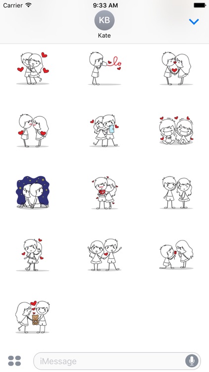 Love Couple sticker for iMessage by AMSTICKERS