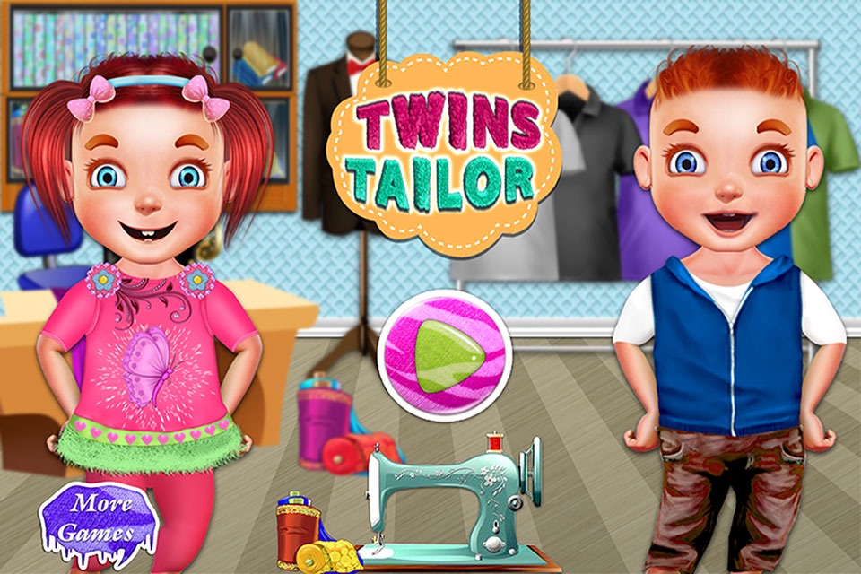 Princess kids Twins Tailor Celebrity Dress up Salon & Fashion Designer Boutique screenshot 4