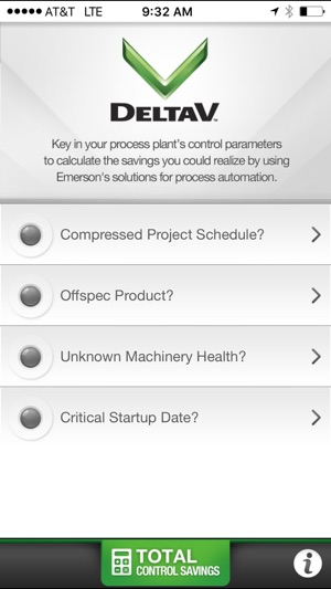 DeltaV Control Savings