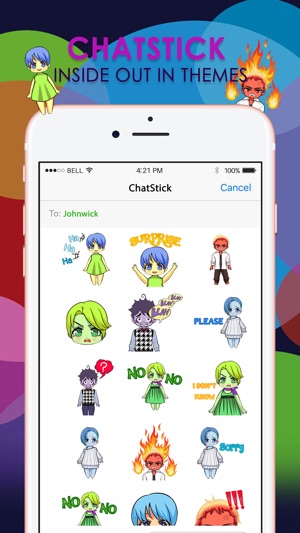 Emoji Cartoon Stickers Keyboard Themes ChatStick(圖1)-速報App