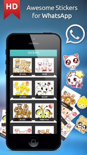 Great Stickers for WhatsApp, Viber, Line, Tango, Snapchat, K(圖1)-速報App