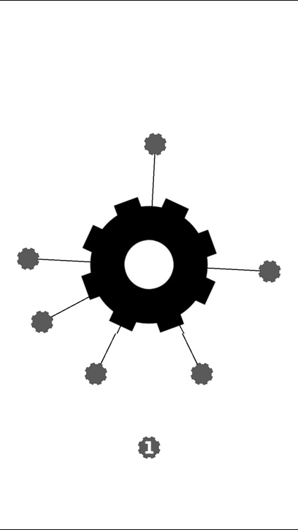 Cogwheels BW : black & white rotating gear wheel screenshot-0