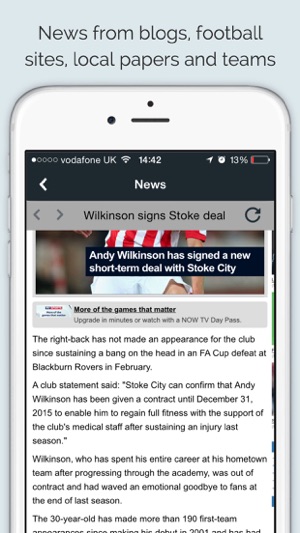 Sport RightNow - Stoke Edition(圖2)-速報App