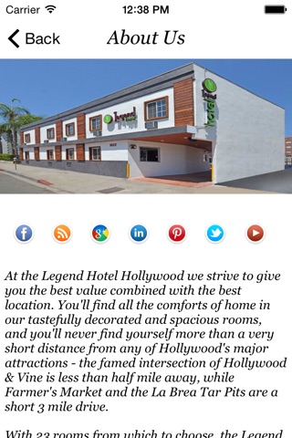 LEGEND HOTEL HOLLYWOOD screenshot 2