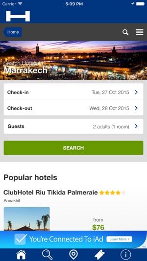 Marrakech對於今晚與地圖和旅行遊覽比較和預訂酒店(圖1)-速報App