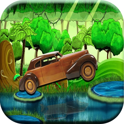 Brown Car Jungle Crossing iOS App