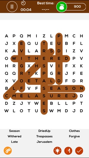 Giant Bible Word Search Puzzle(圖4)-速報App