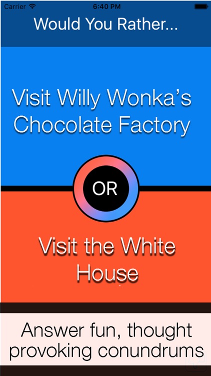 Conundrums Free — which one would you rather do?