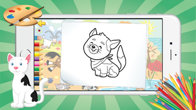 How to cancel & delete Pet Animal Coloring Pages for Kids Painting Lesson from iphone & ipad 2