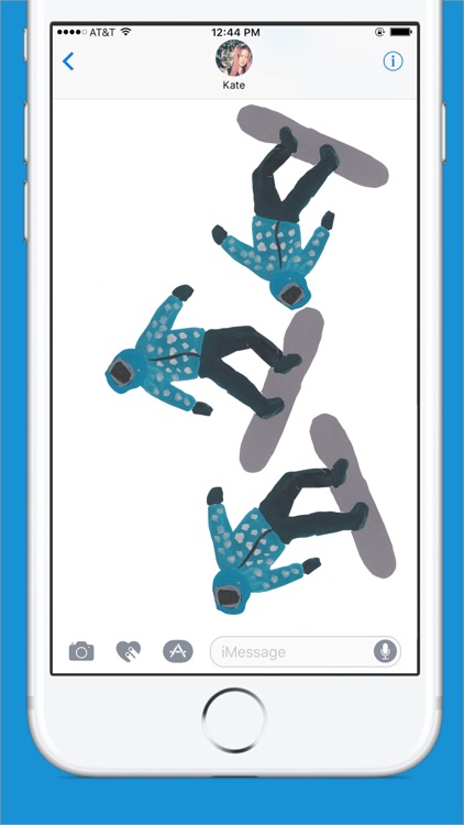 Snowboard Animated Stickers Pack