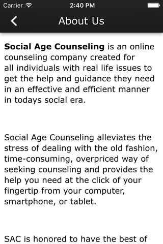 Social Age Counseling screenshot 2