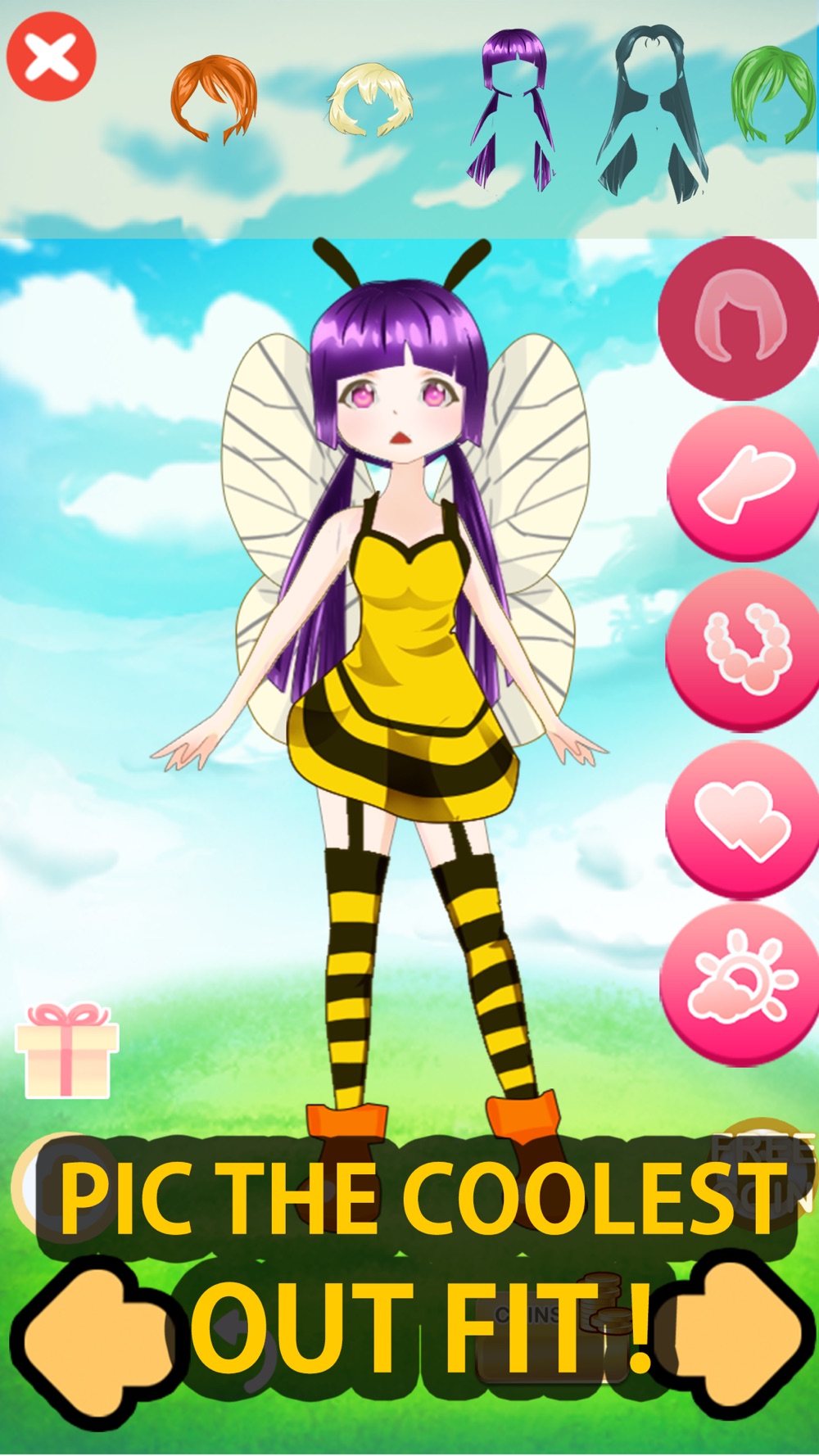 Go to Create Monster Girl XY Dress up for Pokemon hack tool
