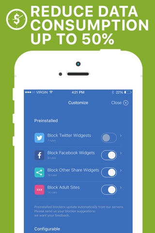 AdBlocker - block Ads & Browse Faster screenshot 3
