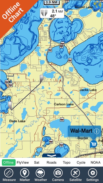 Lake Mead HD - GPS fishing maps & charts Navigator