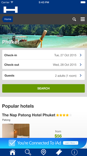 Phuket對於今晚與地圖和旅行遊覽比較和預訂酒店(圖1)-速報App