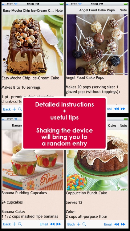 Cake and Frostings Recipes