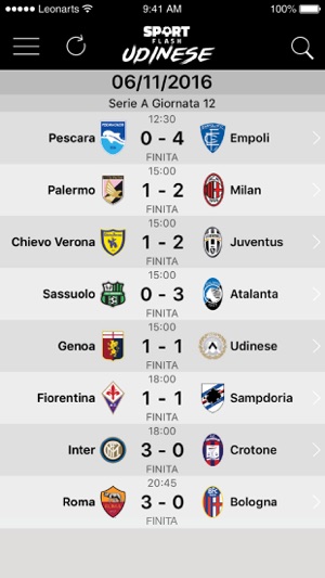 SportFlash Udinese(圖3)-速報App