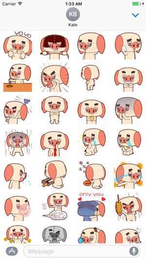 Funny Pig - Animated Stickers And Emoticons(圖2)-速報App