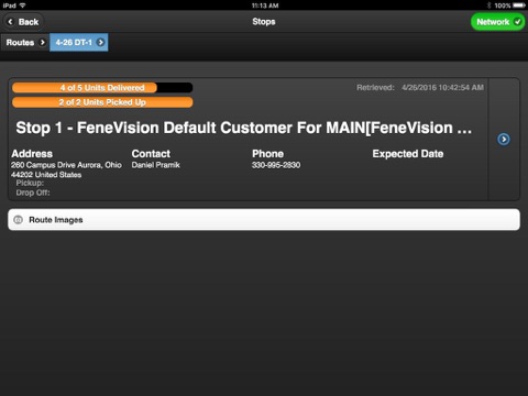 FeneVision Mobile Delivery screenshot 2