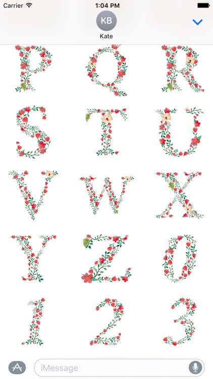 Floral Alphabet