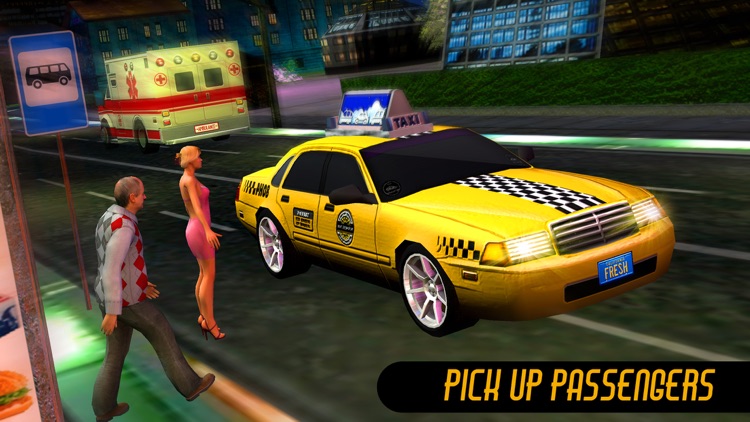 Taxi Driver 3D-Extreme Taxi driving & parking game screenshot-4