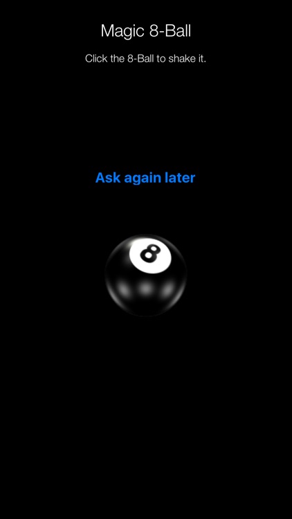 Magic 8-Ball Game