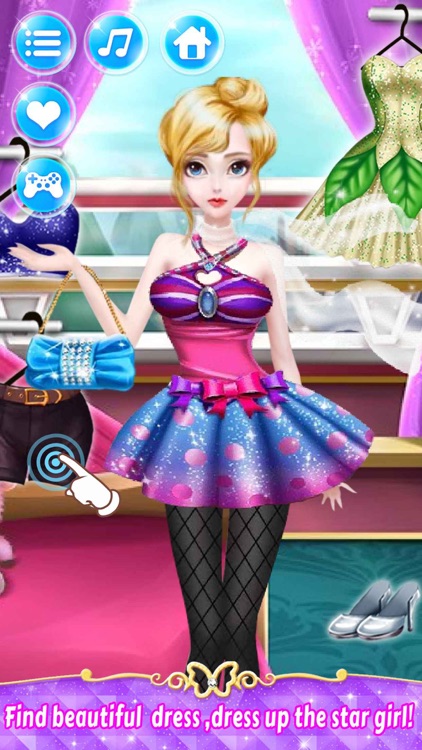 Star Doll Makeover - Girl Games for kids screenshot-3