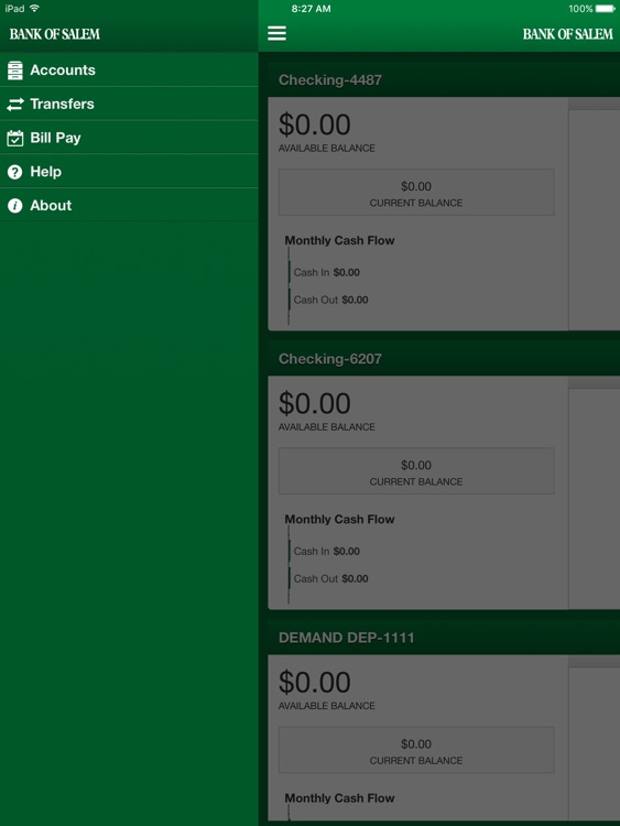 Bank of Salem for iPad