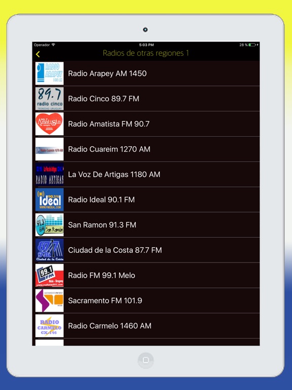 Radios de Uruguay Online FM - Emisoras del Uruguay screenshot 3