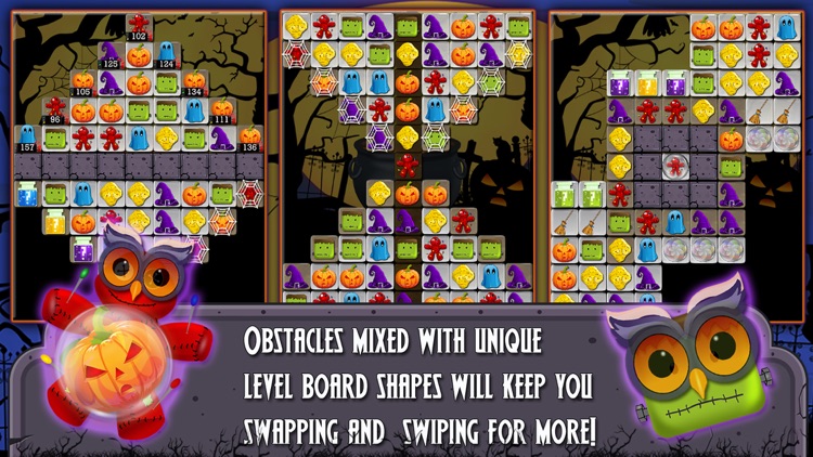 Halloween Drops 2 - Match three puzzle screenshot-3