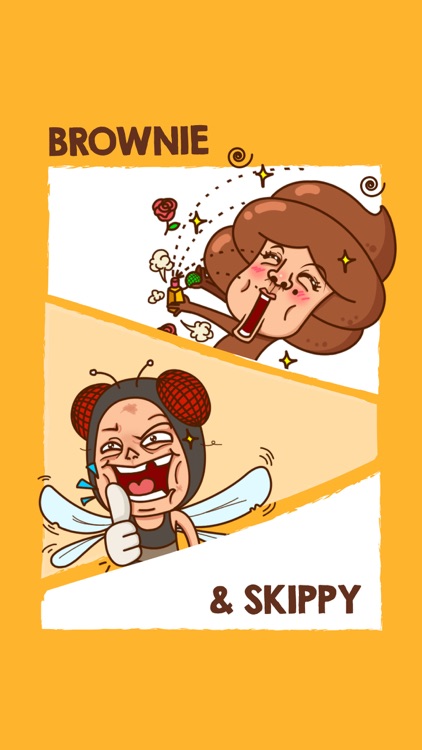 Skippy & Brownie stickers