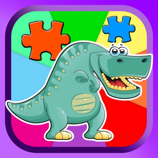 Dinosaur Jigsaw Puzzles Learning Games For Kids Icon