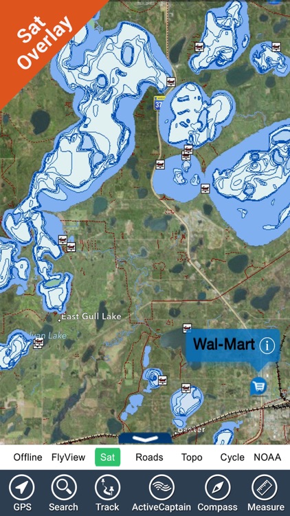 Flathead lake Montana charts HD GPS fishing maps
