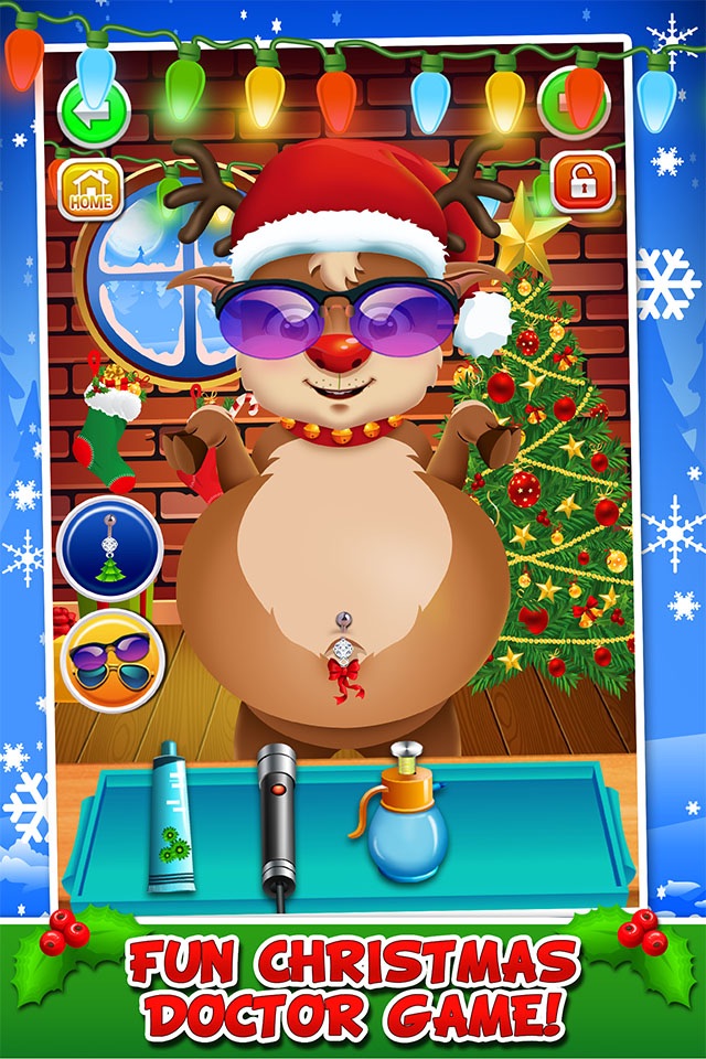 Santa Doctor Christmas Salon - Little Spa Shave & Mommy Baby Xmas Games for Girl Kids screenshot 3