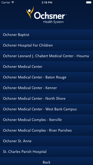 Ochsner ER Wait Times(圖3)-速報App