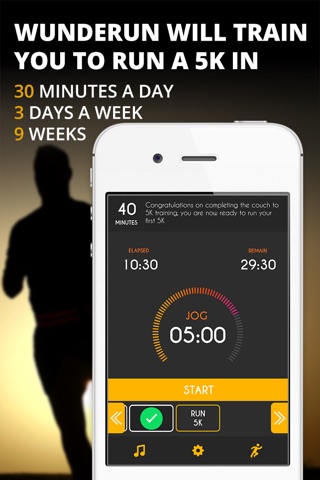 Wunderun Pro C25K Couch to 5K Trainer and Run Tracker screenshot 2