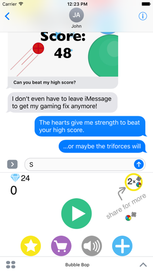 Bubble Bop - Arcade Game for iMessage(圖3)-速報App