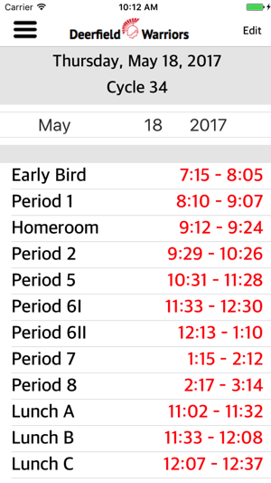 Deerfield High School Schedule(圖2)-速報App