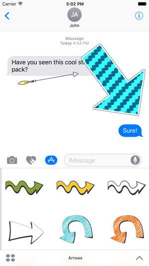 Arrow Stickers - iMessage Sticker Pack(圖2)-速報App