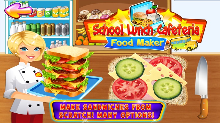 School Lunch Cafeteria Food Maker - Cooking Games